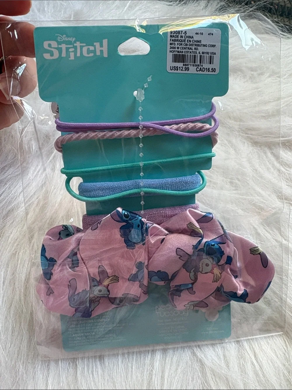 Disney x Claire’s- Pink and Blue Stitch Hair Accessory Set